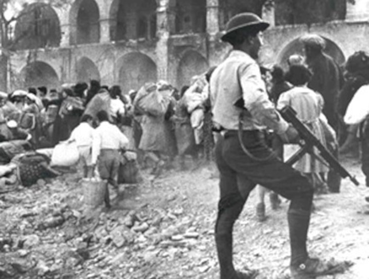 צילום: הרשות לפיתוח הרובע היהודי בירושלים הרובע היהודי בירושלים בזמן מלחמת השחרור
